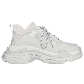 Triple S-Sneaker “Faux Fur – Grey” 668562W3CQ51210
