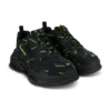 Triple S-Sneakers “Allover Logo – sort og fluorescerende gul” 536737W2FA11070