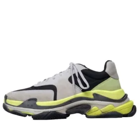Triple S Sneakers “Lysegrå Neon Gul” 533888W09T21293