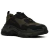 Triple S-Sneakers “Olive Green Black” 536737W2FW24010