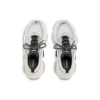 Triple S-Sneakers “Sort, hvid og sølv med dobbelt skum og mesh” 536737W2FWM8191