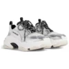 Triple S-Sneakers “Sort, hvid, sølv, dobbelt skum og mesh” 524039W2FWM8191