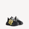 Triple S Tape Type Sneaker til kvinder i sort/gul Triple S Tape Type Sneaker til kvinder i sort/gul