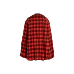 Trompe L”oeil-skjorte og T-shirt med tern “Red Navy” 699371TNM256167