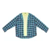 Trompe L’oeil-ternet skjorte og T-shirt “Blue Neon Yellow” 699371TMM116305