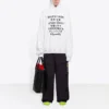 Trykt sports-hoodie, unisex, hvid 641679TJVI69040