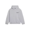 Turn-hettetrøje i bred pasform “Heather Grey Black” 674986TLVB41167