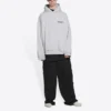 Turn-hettetrøje i bred pasform “Heather Grey Black” 674986TLVB41167