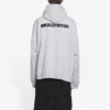 Turn-hettetrøje i bred pasform “Heather Grey Black” 674986TLVB41167