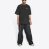 Turn Slit T-shirt “Washed Black” 675016TLVB39034