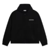 Turn Zip-Up-hettetrøje, bred pasform “Black” 674719TLVB49034