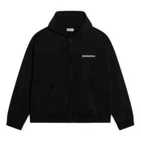 Turn Zip-Up-hettetrøje, bred pasform “Black” 674719TLVB49034