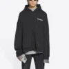Turn Zip-Up-hettetrøje, bred pasform “Black” 674719TLVB49034