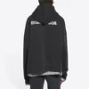 Turn Zip-Up-hettetrøje, bred pasform “Black” 674719TLVB49034