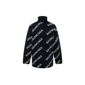 Turtleneck-trøje med logo overalt “Black White” 621018T15674177