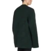 Ullstrikket sweater med rund hals og logo overalt “Dark Green” 657400T15673050