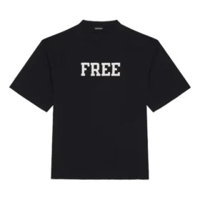Unisex FW 21 med gratis bogstavtryk, sort 661715TKVD31070 Unisex FW 21 med gratis bogstavtryk, sort 661715TKVD31070