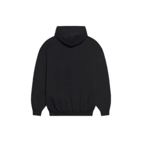 Unisex FW21 Fleece med logo-tryk, langærmet, med hætte, sort 600583TKVI81070