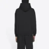 Unisex FW21 Fleece med logo-tryk, langærmet, med hætte, sort 600583TKVI81070