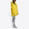 Unisex FW21 jakke i imiteret pels, gul, 663000TKQ077200