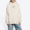 Unisex FW21 med logo-tryk, beige 651799TJV910905