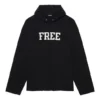 Unisex FW21 sweatshirt med gratis bogstavtryk, sort 661711TKVD41070