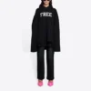 Unisex FW21 sweatshirt med gratis bogstavtryk, sort 661711TKVD41070