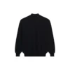 Unisex FW21 sweatshirt med rund hals og gratis print, sort 652981TKVD41070