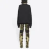Unisex FW21 sweatshirt med rund hals og gratis print, sort 652981TKVD41070