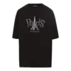 Unisex Paris-print, rund hals, sort 594599TGV661000