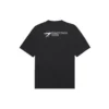 Unisex SS21 med firmatryk, rund hals, korte ærmer, sort 612966TKV861070