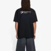 Unisex SS21 med firmatryk, rund hals, korte ærmer, sort 612966TKV861070