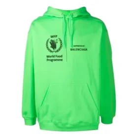 Unisex SS21 med tryk af Verdensfødevareprogrammets logo, grøn 600583TJVK44162