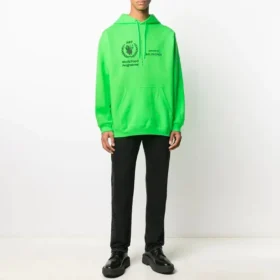 Unisex SS21 med tryk af Verdensfødevareprogrammets logo, grøn 600583TJVK44162