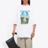 Unisex SS21 Oversized bomulds-T-shirt, hvid, 641614TJVH69000