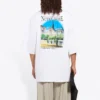 Unisex SS21 Oversized bomulds-T-shirt, hvid, 641614TJVH69000