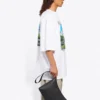 Unisex SS21 Oversized bomulds-T-shirt, hvid, 641614TJVH69000