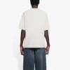 Unisex SS21 T-shirt med logo-tryk, grå 612966TIV542970