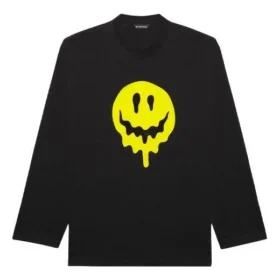 Unisex SS21-T-shirt med tryk og rund hals, sort 651796TKVA11012