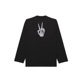 Unisex SS21-T-shirt med tryk og rund hals, sort 651796TKVA11012