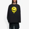 Unisex SS21-T-shirt med tryk og rund hals, sort 651796TKVA11012