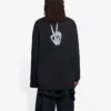 Unisex SS21-T-shirt med tryk og rund hals, sort 651796TKVA11012