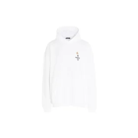 Unisex-sweatshirt med logo i oversize-størrelse, hvid 620973TIV459040