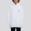 Unisex-sweatshirt med logo i oversize-størrelse, hvid 620973TIV459040