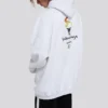 Unisex-sweatshirt med logo i oversize-størrelse, hvid 620973TIV459040