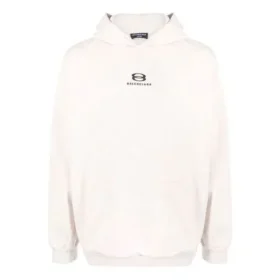Unity-hettetrøje, bred pasform “Light Beige Black” 674986TLVG19054 Unity-hettetrøje, bred pasform “Light Beige Black” 674986TLVG19054