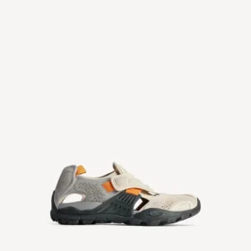 Vandresandal i sneaker-stil til mænd i grå/beige/orange/sort