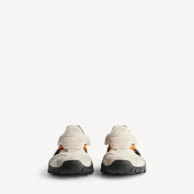 Vandresandal i sneaker-stil til mænd i grå/beige/orange/sort