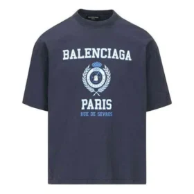 Varsity Logo T-shirt med korte ærmer “Navy” 612966TMV954140
