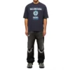 Varsity Logo T-shirt med korte ærmer “Navy” 612966TMV954140